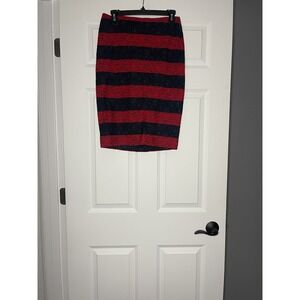 The Limited Lace Pencil skirt 4 tall black red lace Whimsigoth NWT